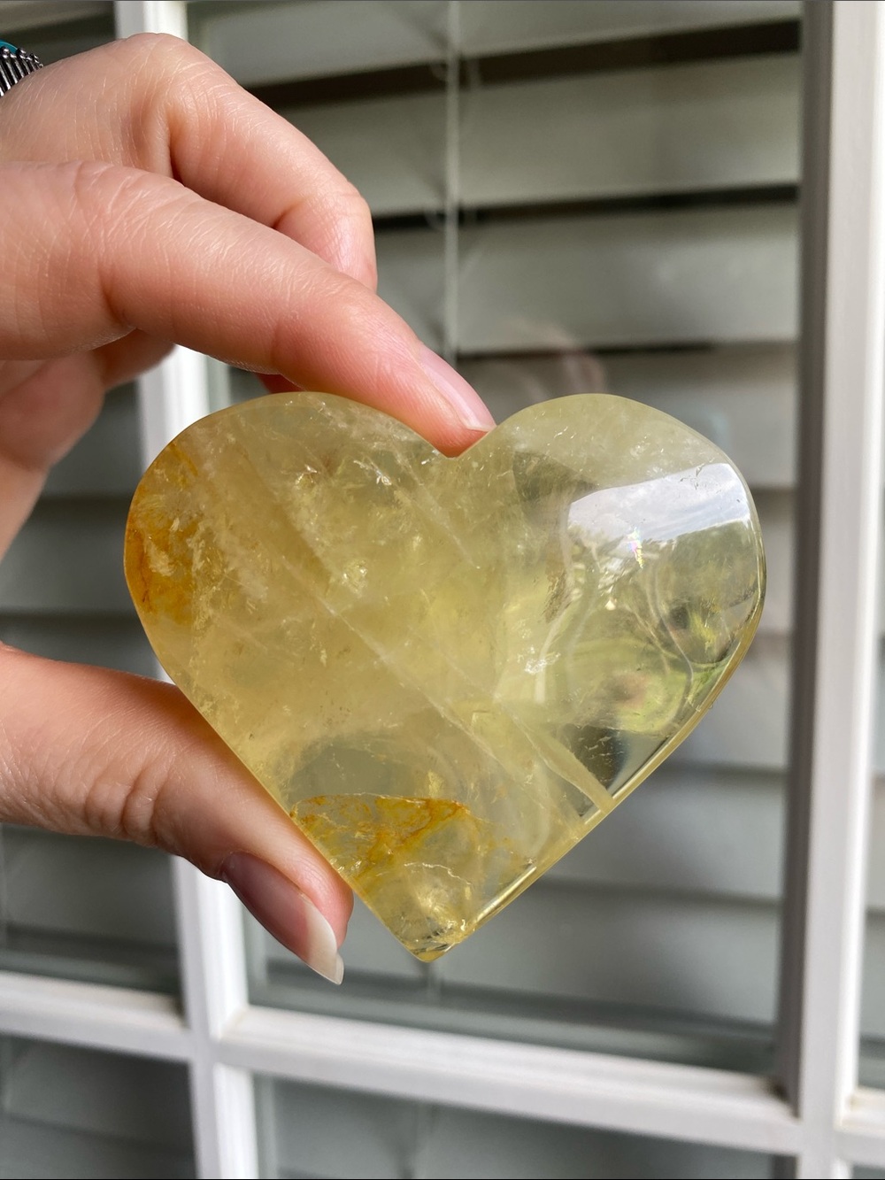 Heart-Shaped Citrine Crystal - Picture 8 of 10